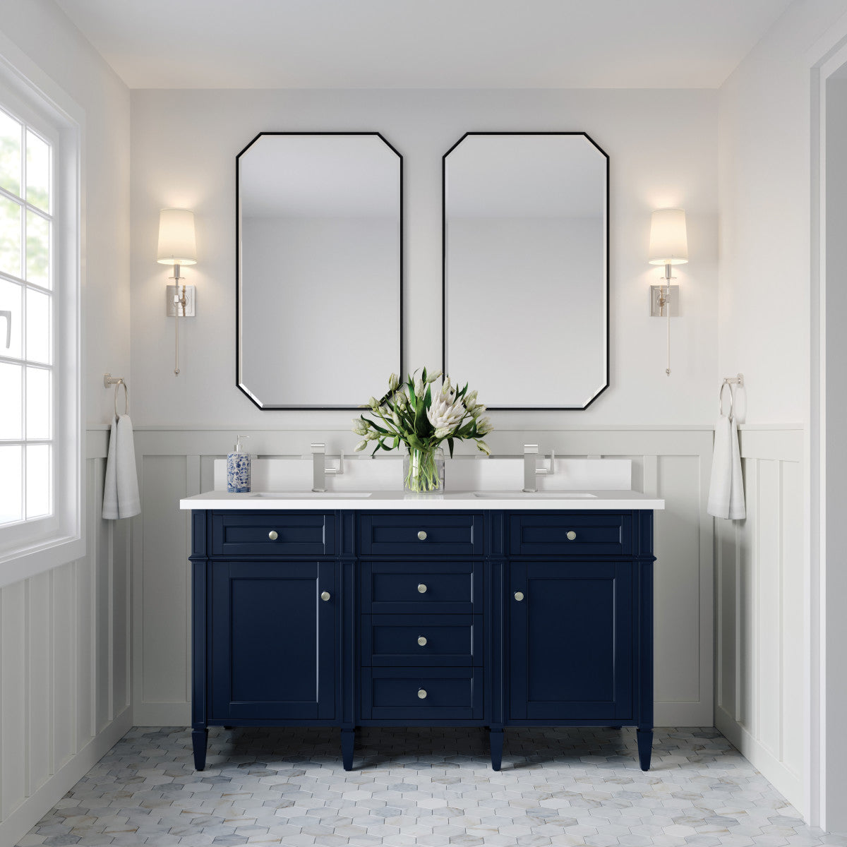 Brittany 60" Double Vanity Cabinet