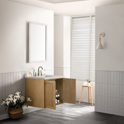 Laurent 30" Single Vanity Cabinet, Light Natural Oak