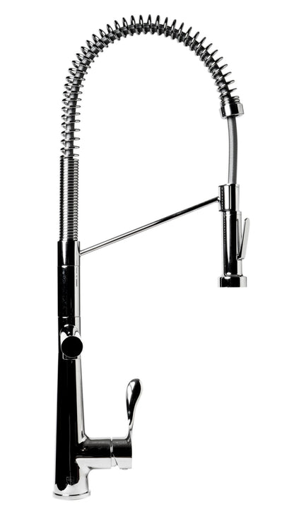 ALFI brand ABKF3787 Double Spout Commercial Spring Kitchen Faucet