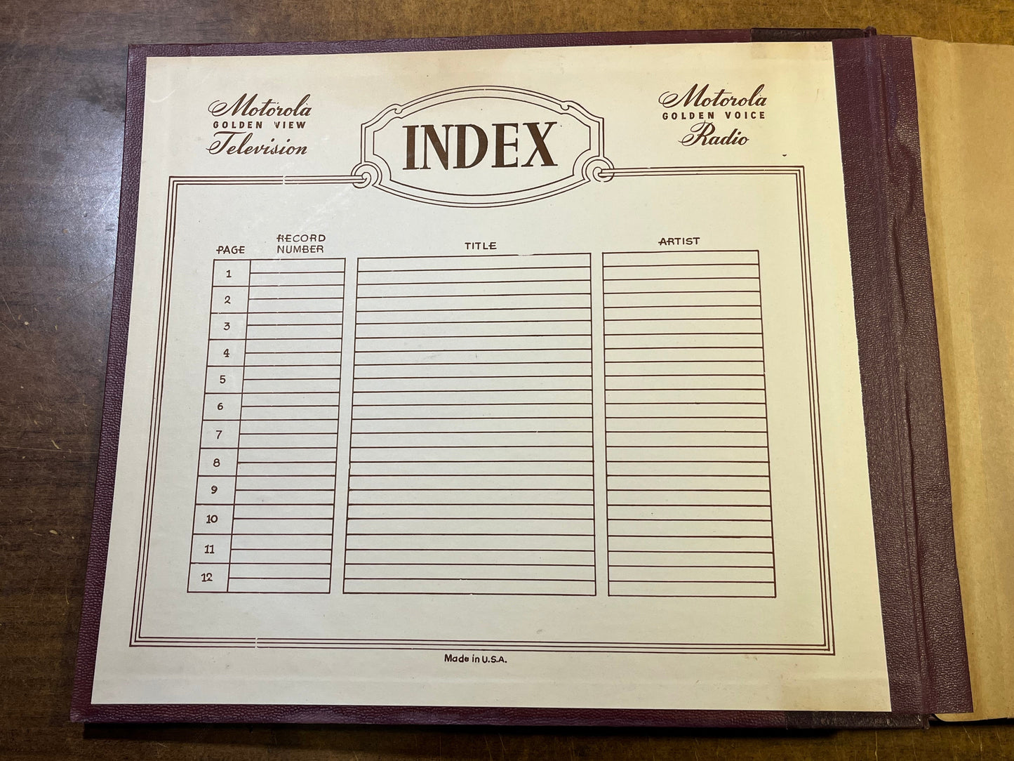 12 Page 12" 78RPM Record Book *NO WRITING* | Excellent (EX)