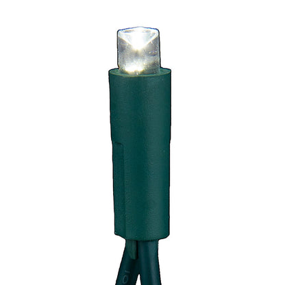 50-Light 5MM LED Green Wire Light Set - 'Silver & Gold'
