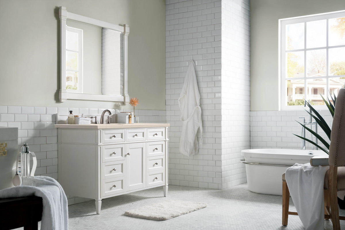 Brittany 48" Single Vanity in Bright White