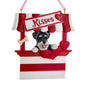 Dog Kisses - Kissing Booth Ornament -  Schnauzer