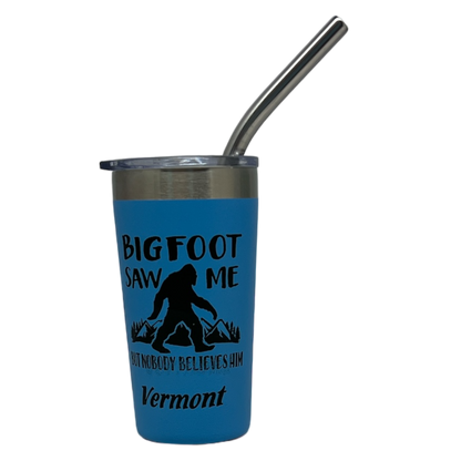 Vermont Bigfoot Stainless Steel 2oz Shooter  - Blue