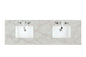72" Double Top, 3 CM Silestone w/ Sink