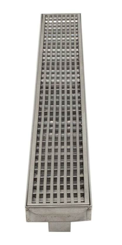 ALFI brand  ABLD36D 36" Modern Stainless Steel Linear Shower Drain with Groove Lines