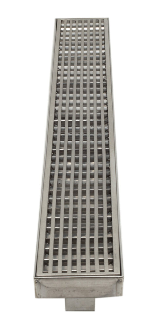 ALFI brand  ABLD36D 36" Modern Stainless Steel Linear Shower Drain with Groove Lines