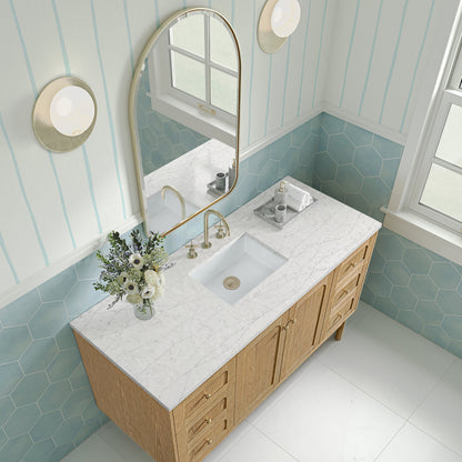 Laurent 60" Single Vanity, Light Natural Oak