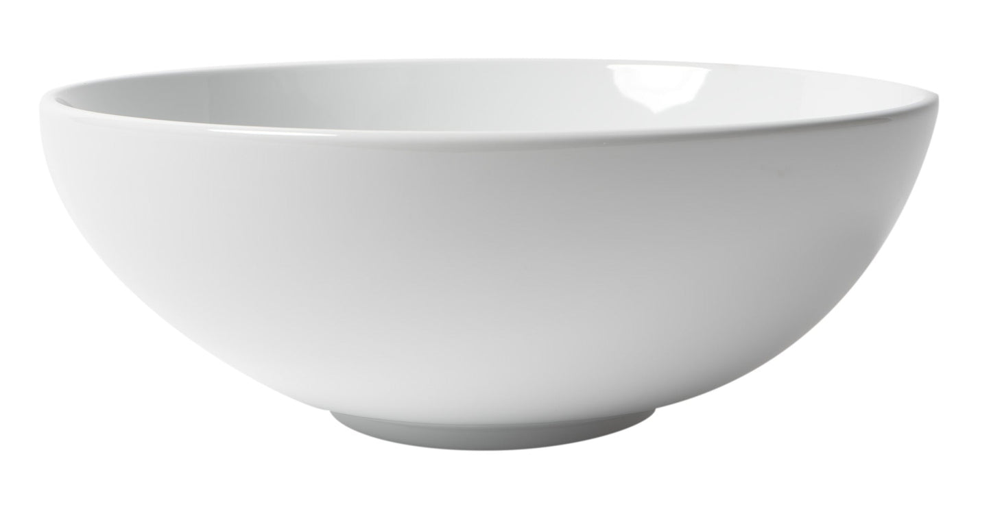 ALFI brand  ABC905 White 15" Round Vessel Bowl Above Mount Ceramic Sink