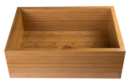 ALFI brand  AB3021 30" Single Bowl Bamboo Kitchen Farm Sink