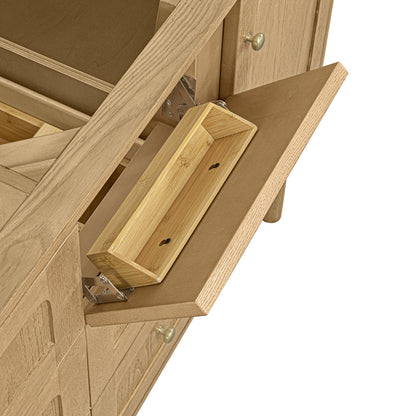 Laurent 60" Double Vanity, Light Natural Oak