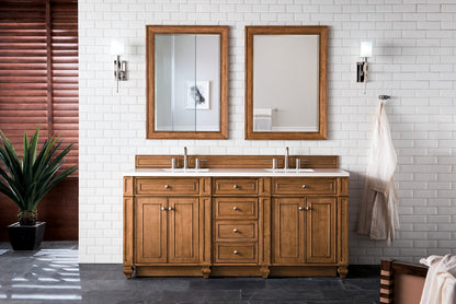 Bristol 72" Double Vanity Cabinet, Bright White