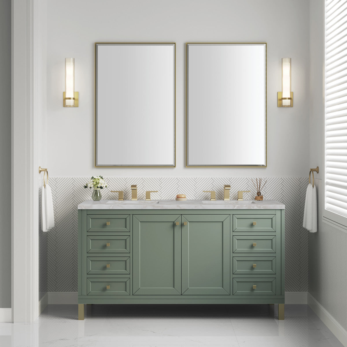 Chicago 60" Double Vanity