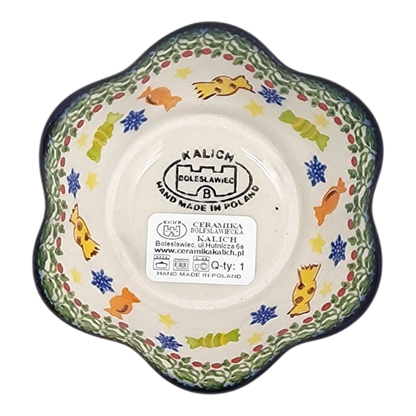 Polish Pottery Ruffled Bowl - Polish Pottery - Gingerbread Delight