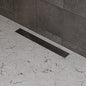 ALFI brand  ABLD24D 24" Modern Stainless Steel Linear Shower Drain with Groove Lines