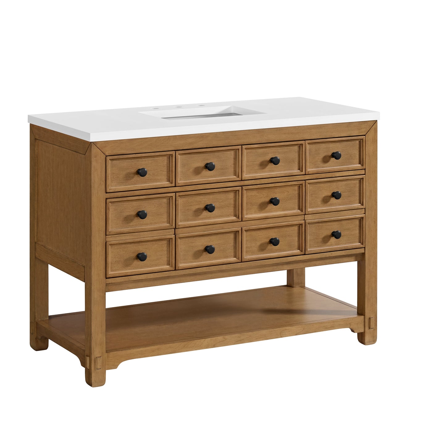 Malibu 48" Single Vanity, Amber Birch