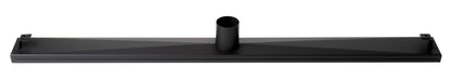 ALFI brand ABLD36B ABLD36B-BM 36" Black Matte Stainless Steel Linear Shower Drain with Solid Cover