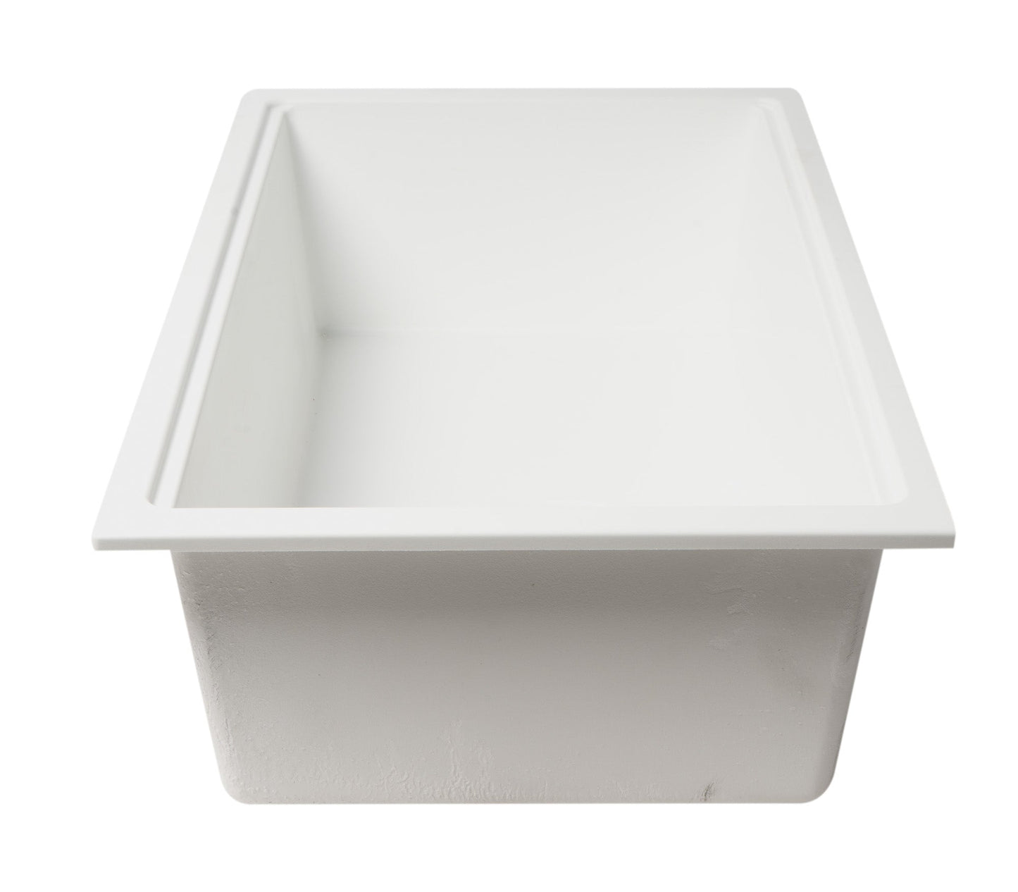 ALFI brand AB3418SBUM 33" Granite Composite Workstation Step Rim Single Bowl Undermount Sink with Accessories