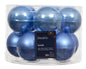 Glass 2.4" Ornaments - 10 piece Set - Sky Blue