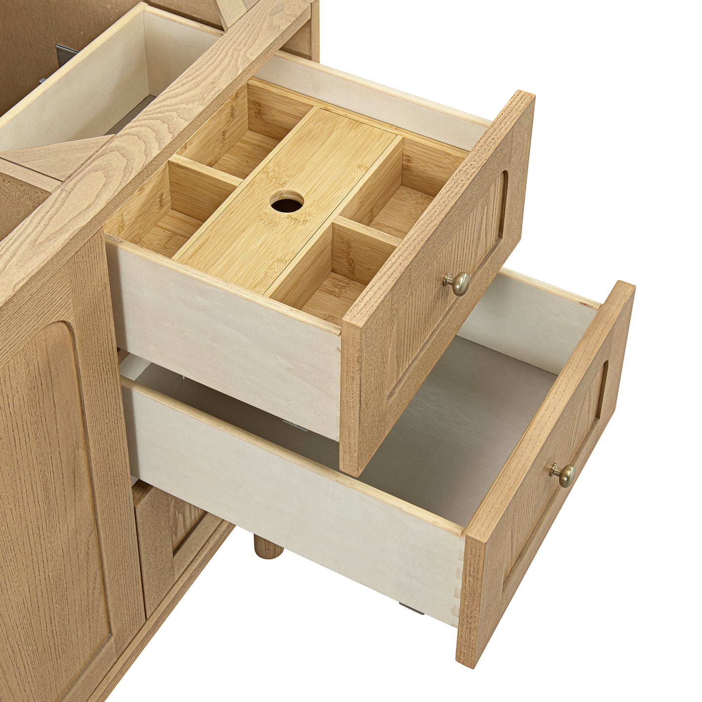 Laurent 60" Single Vanity, Light Natural Oak