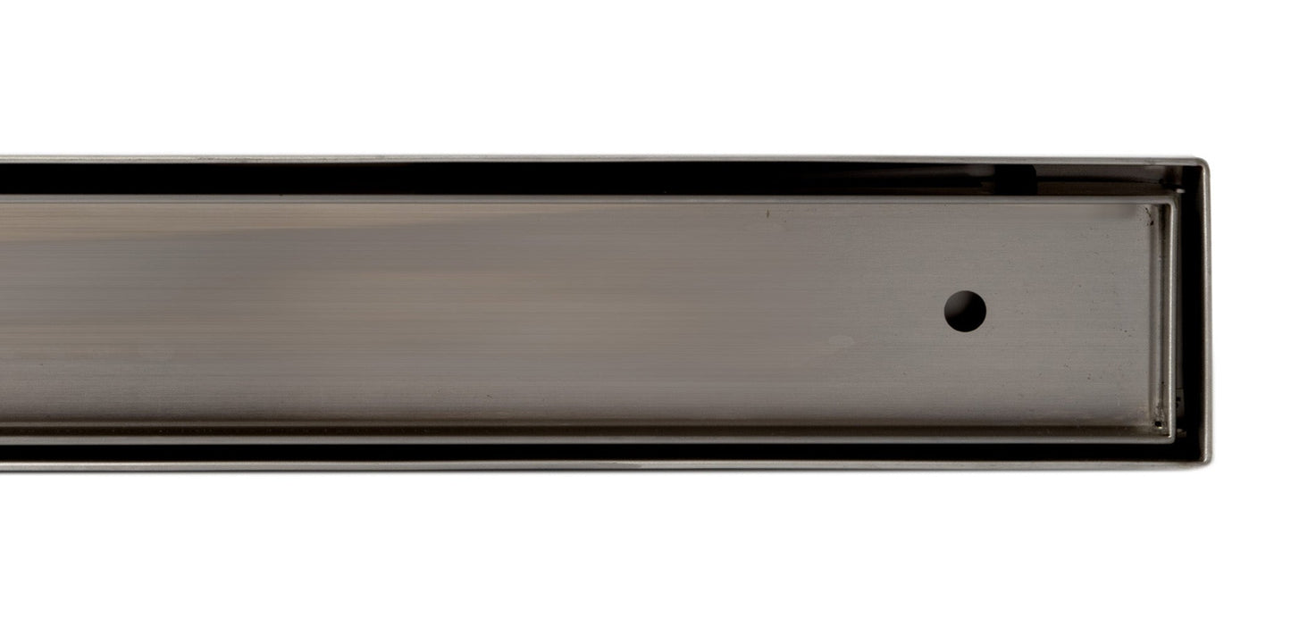 ALFI brand ABLD59A ABLD59A 59" Stainless Steel Linear Shower Drain with No Cover