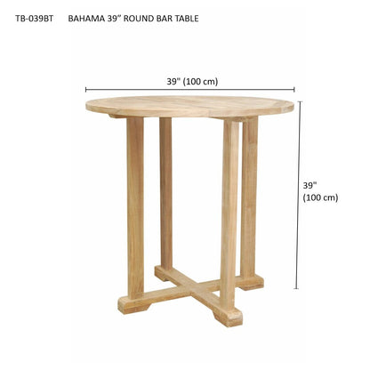 Bahama 39" Round Bar Table