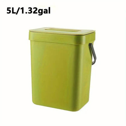 Space Saving Trash Can with Silent Lid