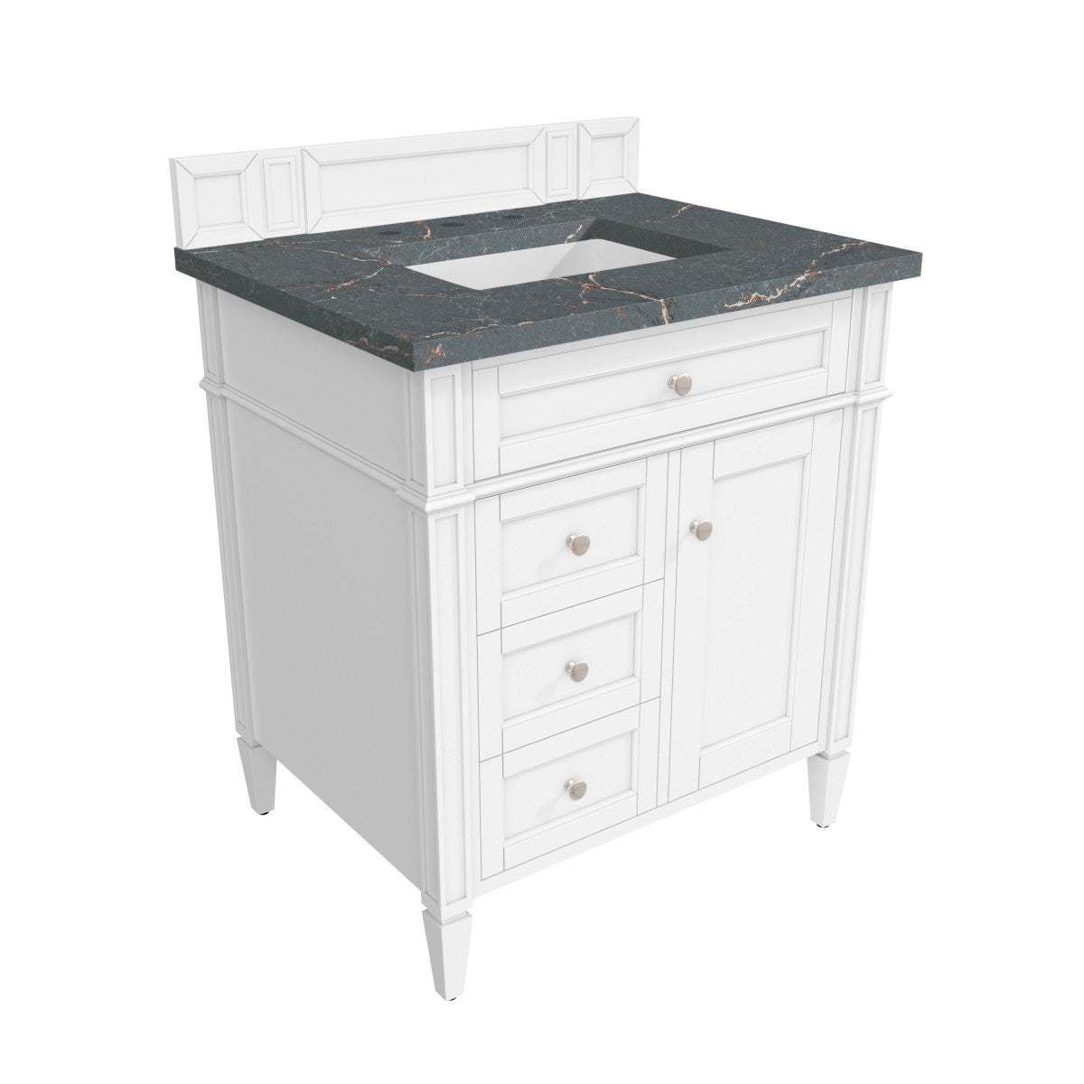 Brittany 30" Single Vanity in Bright White