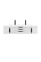 Columbia 72" Double Wall Mount Vanity Cabinet