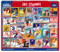 Ski Stamps - 1000 Piece Jigsaw Puzzle