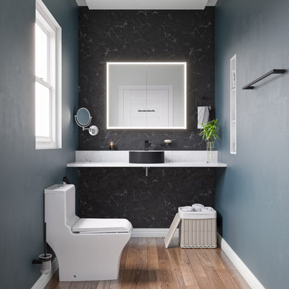 EAGO TB356 DUAL FLUSH ONE PIECE  HIGH EFFICIENCY LOW FLUSH CERAMIC TOILET