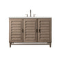 Portland 48" Single Vanity Cabinet, Whitewashed Walnut