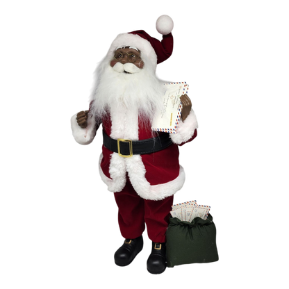 Special Delivery African American Santa - 18 Inch