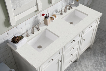 Brittany 60" Double Vanity in Bright White