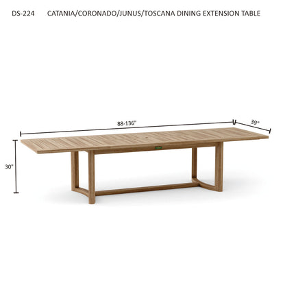 Junus/Catania/Coronado/Toscana Dining Extension Table