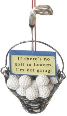 Bucket Of Balls Ornament - Blue