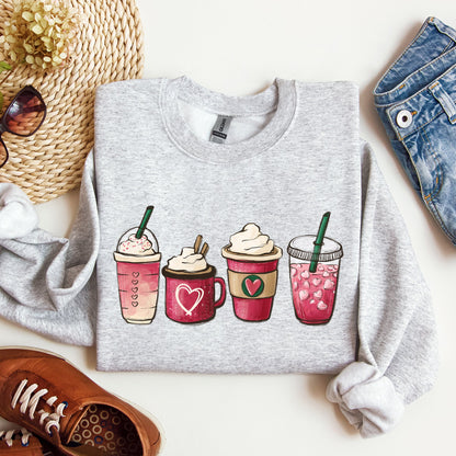 Valentine's Coffee, Drinks, Sweatshirt, Valentine's Day