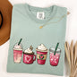 Valentine's Coffee, Drinks, Comfort Colors Tshirt, Valentine's Day