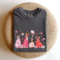 Valentine Ghost Dogs, Comfort Colors Tshirt, Valentine's Day