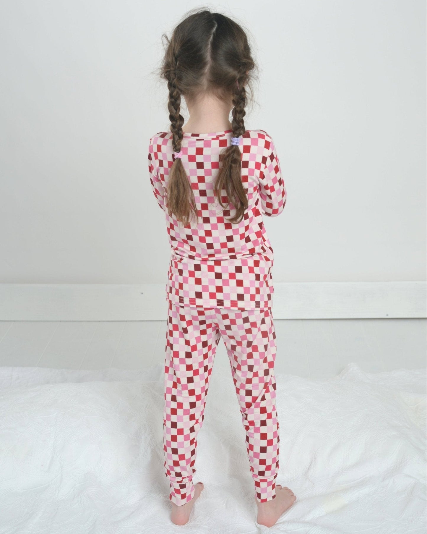 Checkered Bamboo Pajama Set