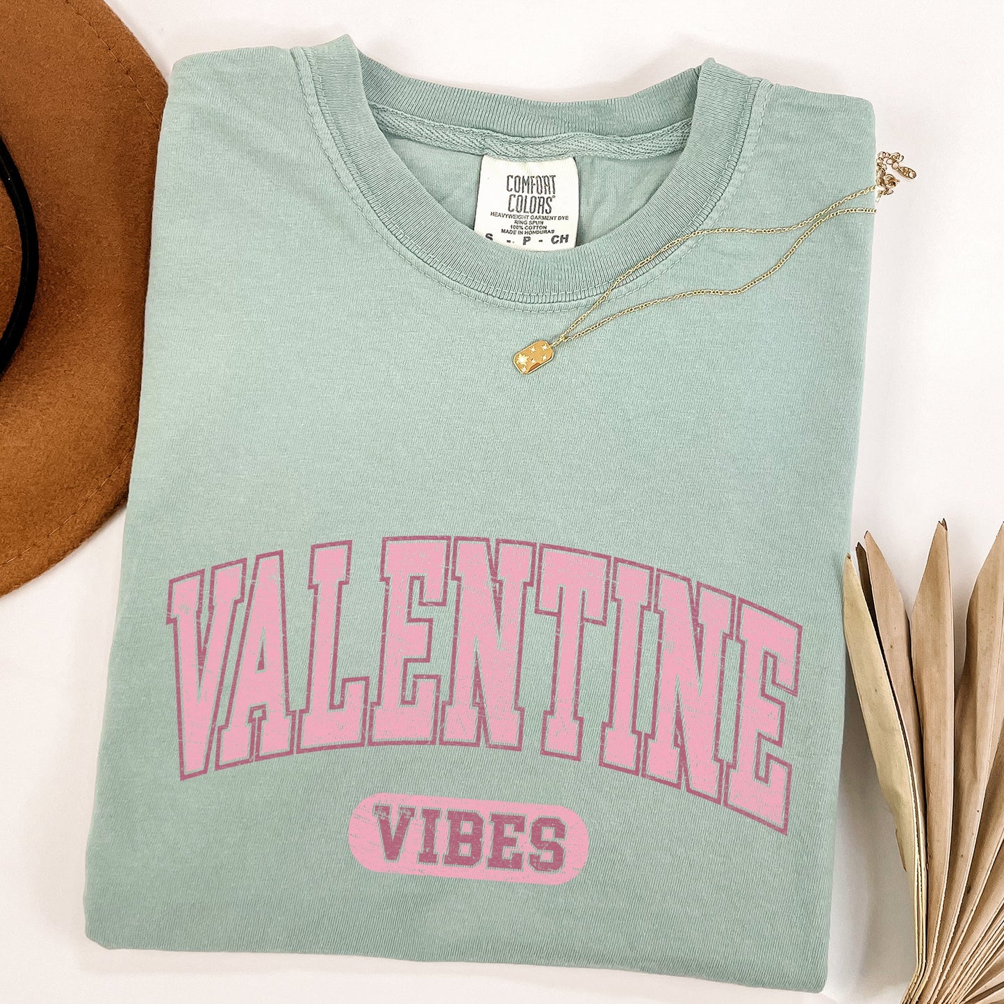 Valentine Vibes, Collegiate, College, University, Comfort Colors Tshirt, Valentine's Day