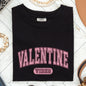 Valentine Vibes, Collegiate, College, University, Comfort Colors Tshirt, Valentine's Day