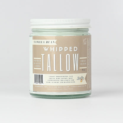 All-Natural Vanilla Gift Set | Whipped Tallow, Candle, and Soap