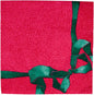 Tied With A Bow Red And  Spruce Luncheon Napkins