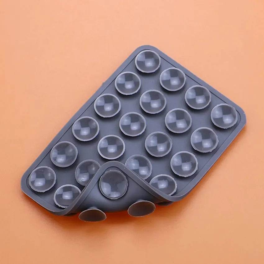 2pcs Double-Sided Silicone Phone Wall Mount with Suction Grip