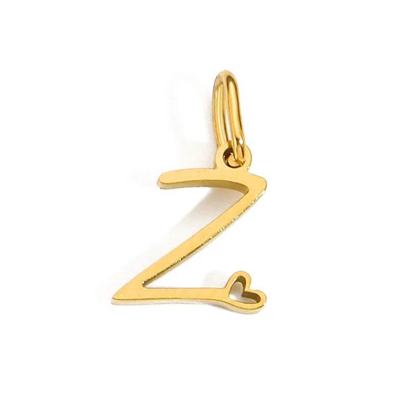 Gold Letter Pendant Necklace for Women – A-Z Alphabet Zircon Crystal Choker, Snake Chain Jewelry Gift