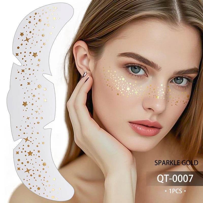 Glitter Freckle Patches – Sparkly Face Stickers for Instant Shimmer, Easy to Apply & Remove
