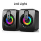 USB Wired HiFi Stereo Computer Speakers with LED Lights