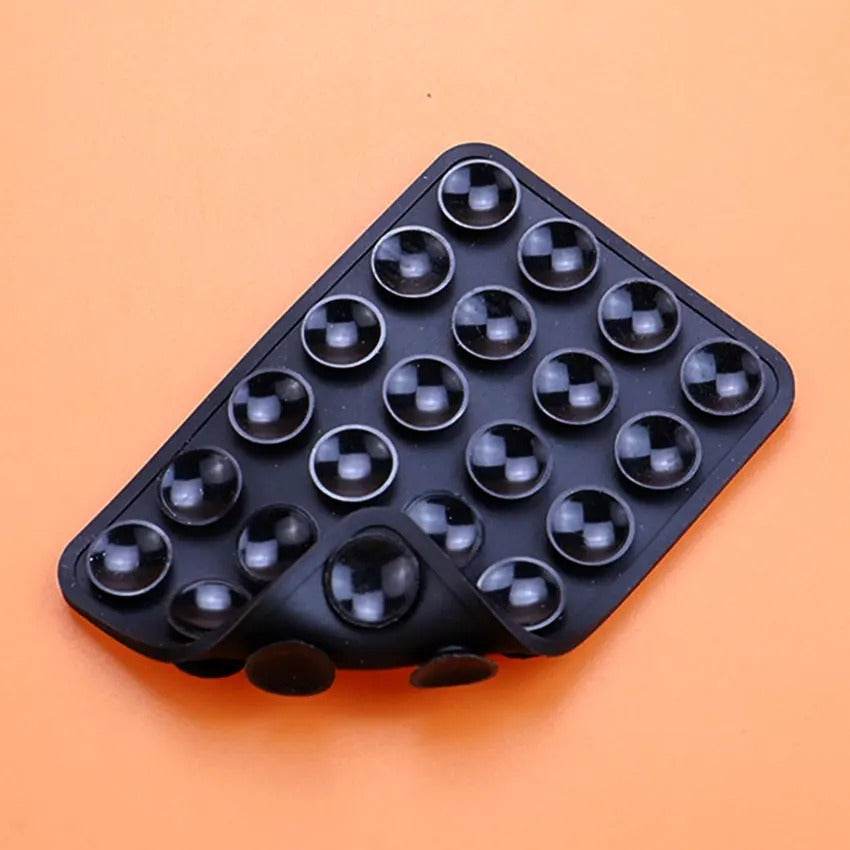 2pcs Double-Sided Silicone Phone Wall Mount with Suction Grip