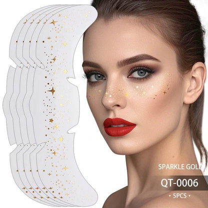 Glitter Freckle Patches – Sparkly Face Stickers for Instant Shimmer, Easy to Apply & Remove